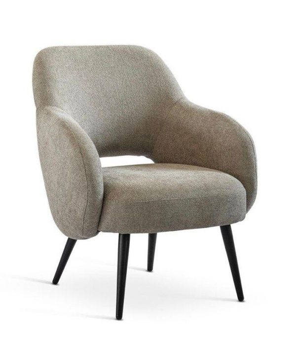 כורסת פאנל עם ידיות בצבע אפור