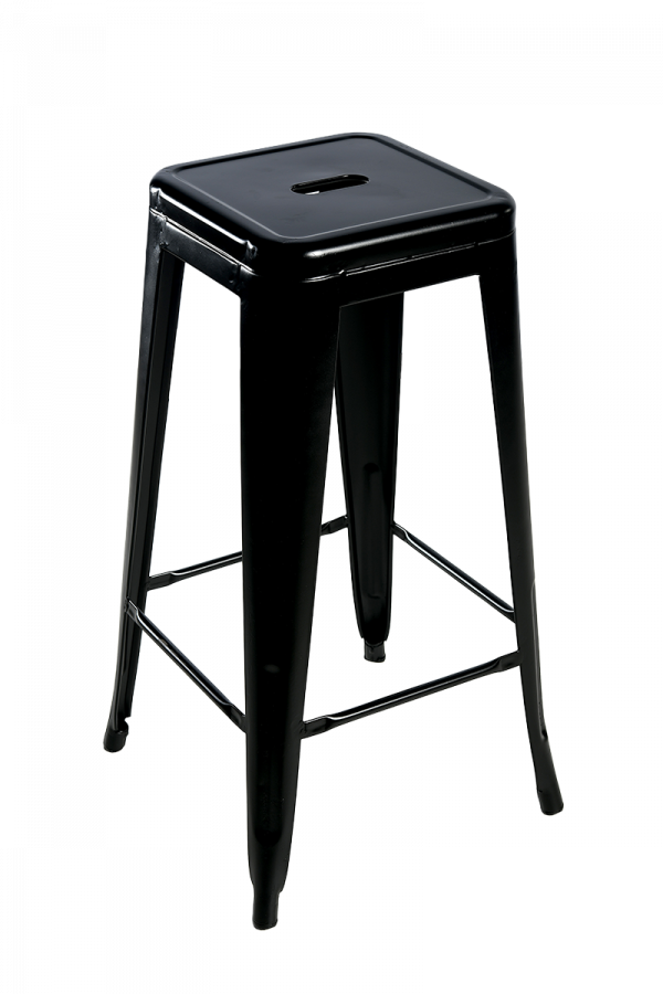 כיסא בר מתכת שחור